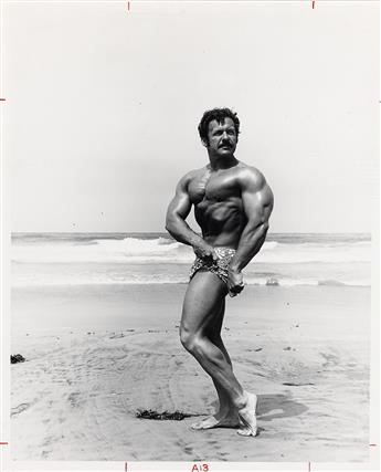 BELLAS, BRUCE (BRUCE OF LOS ANGELES) (1909-1974) Binder containing 37 photographs of bodybuilders, including Tom Sansone, Lynn Lyman,